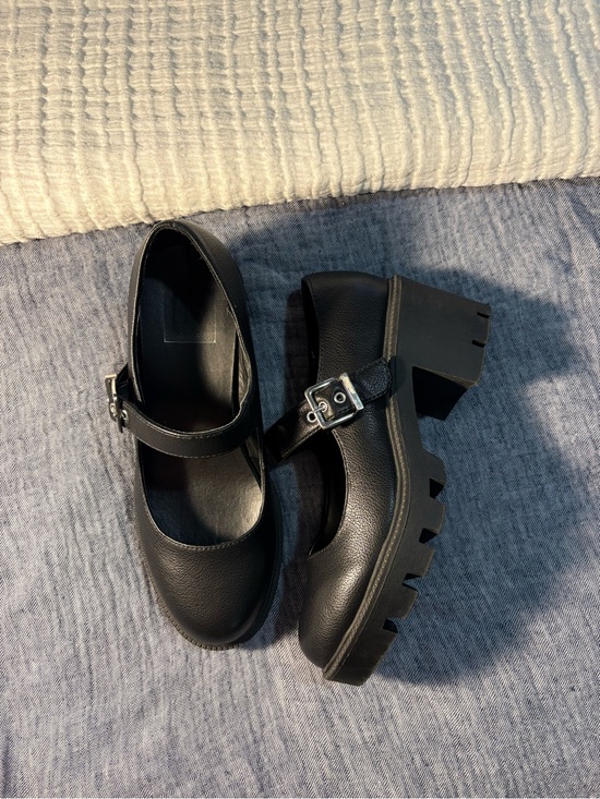 Dolce Vita Shoes - Dolce Vita Black Chunky Mary Jane Platform Heels Size 6